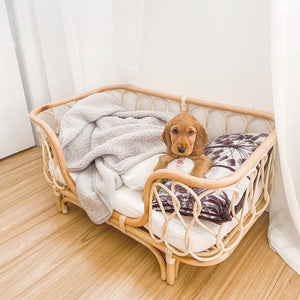 Handmade Rattan Bed Sofa For Dogs