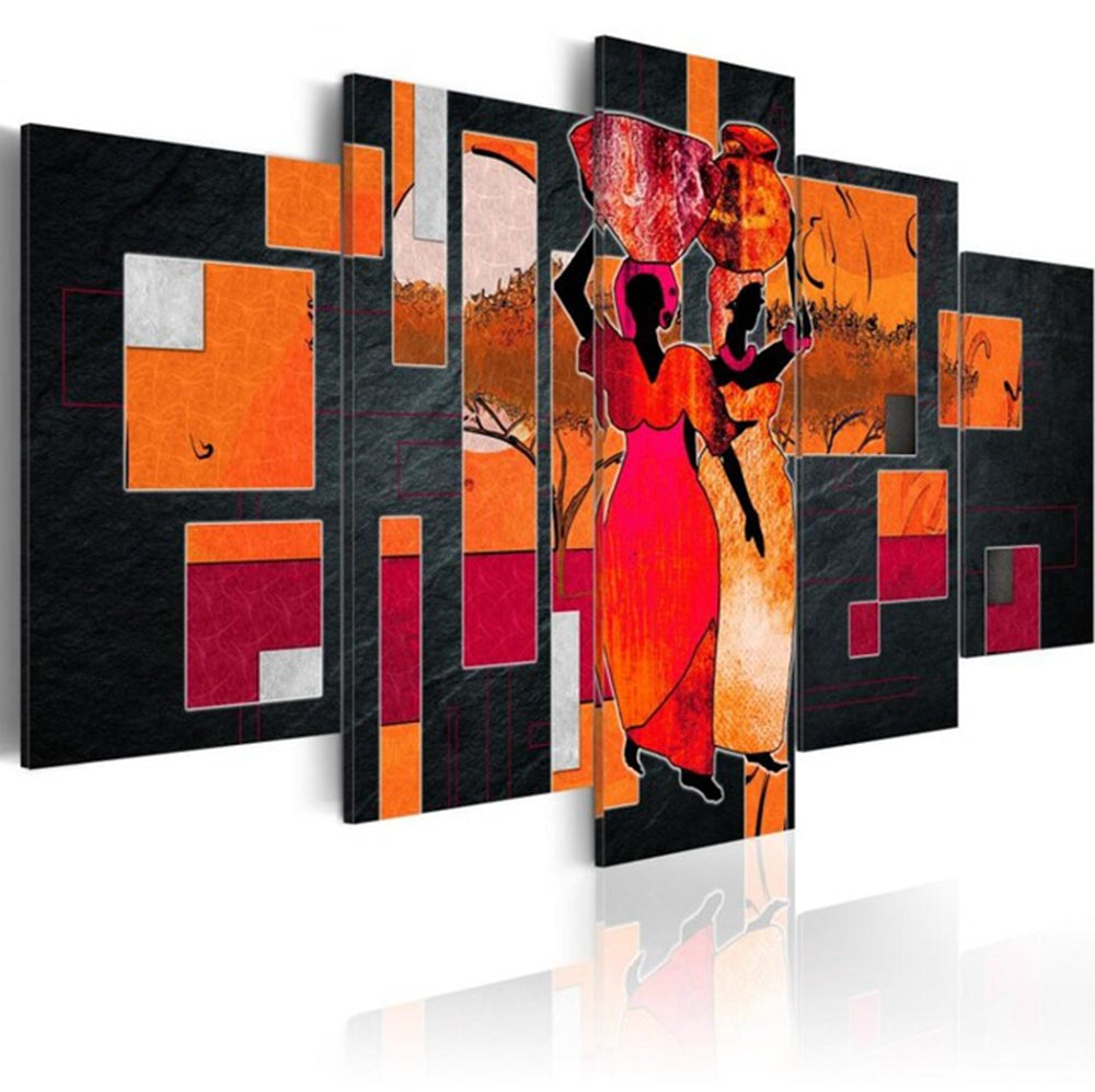 Five Consecutive Paintings High-definition Modern Home Decoration Canvas
