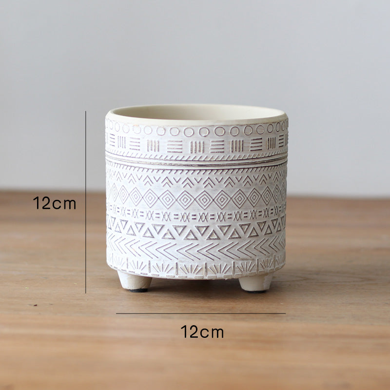 Nordic Bloom Ceramic Planters Set