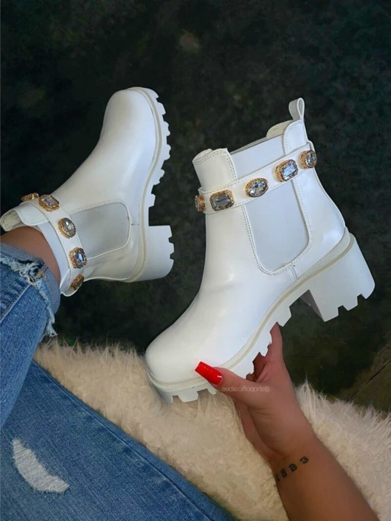 Ankle Boots for Woman Crystal