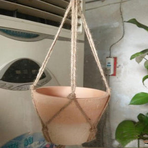 Hanging Pot Holder Rope Basket