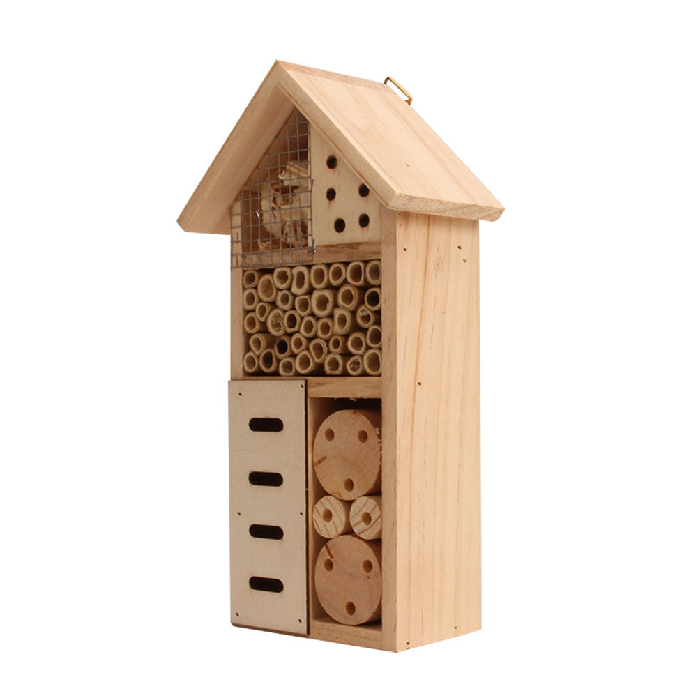 Solid wood insect house