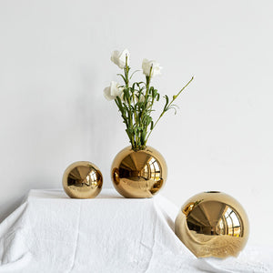 Ceramic Gold Vase