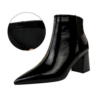 RadiantStride Lacquer Boots