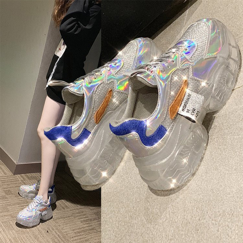 Laser dad shoes woman