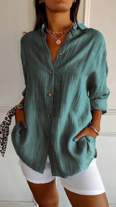 GraceFlow Pleated Shirt