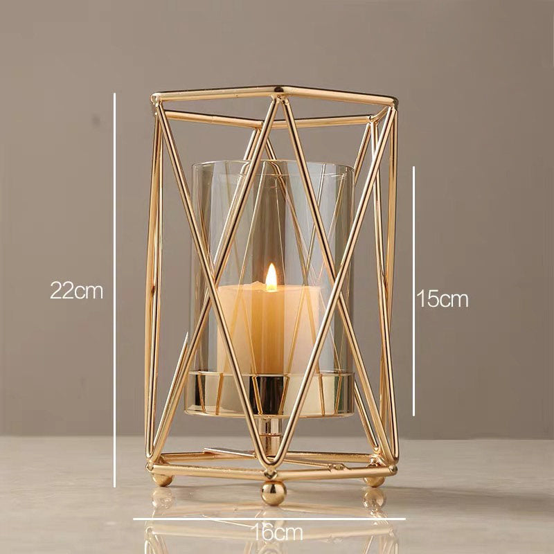 Aurora Elegance Alloy Candle Stand