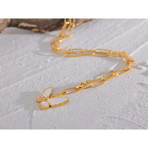GoldenFlutter Titanium Necklace