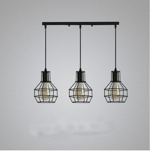 Small Iron Cage Industrial Chandelier