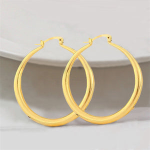 Exaggerated Earring Accessories Fashion Simple Glossy