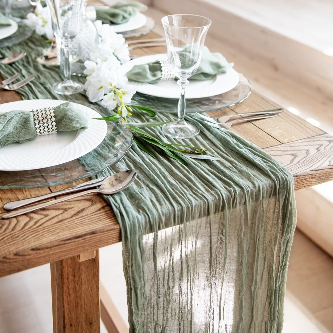 Cloth scarf table runner