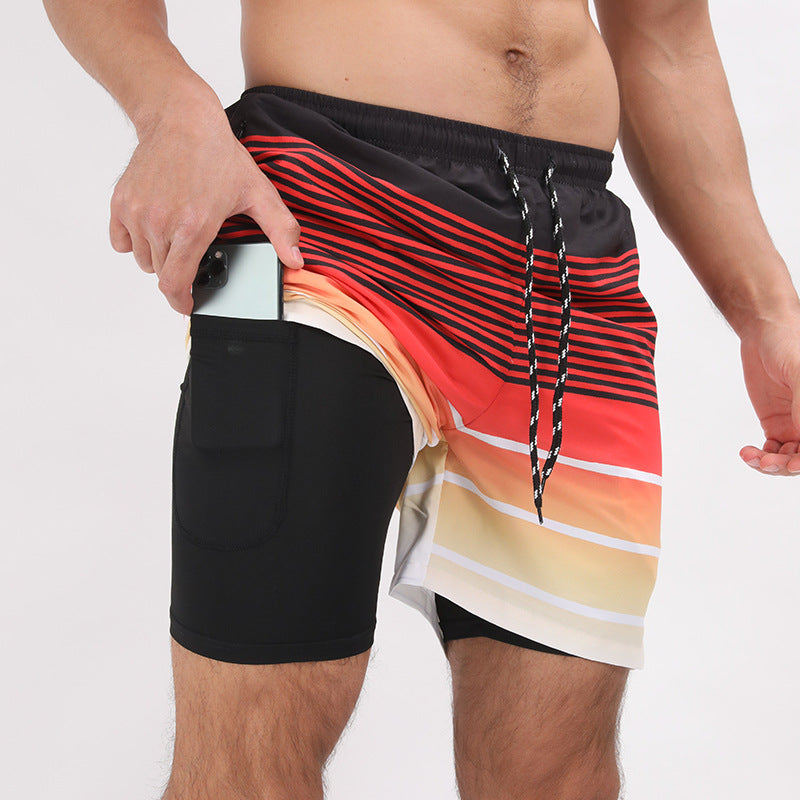 Double Layer Casual Sport Shorts