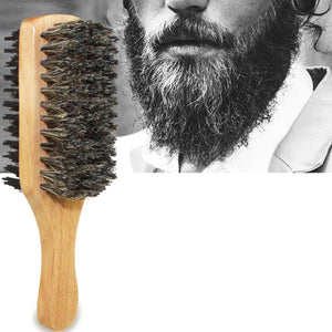 Men Boar Bristle Beard Brush