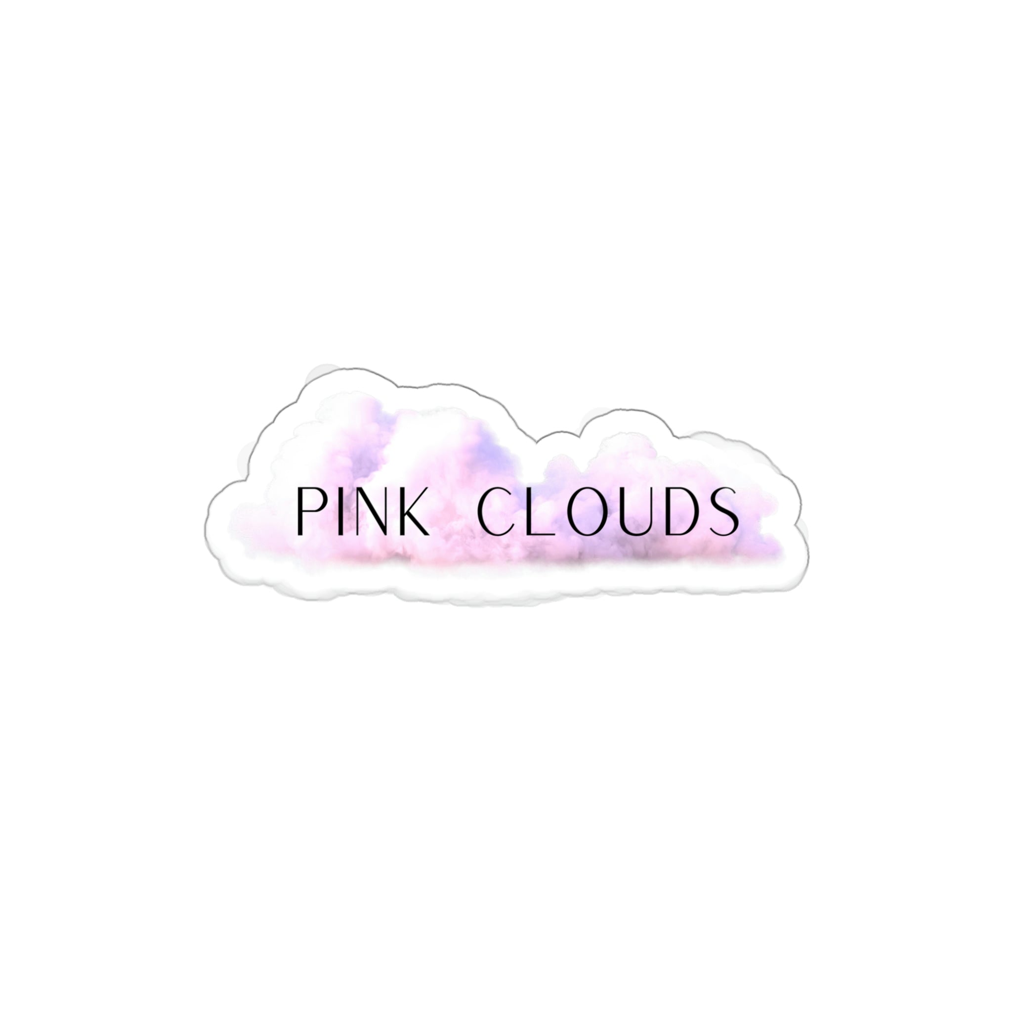 Pink Clouds - Die-Cut Stickers