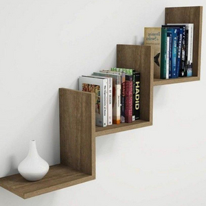Model triple shelf, L-shaped
