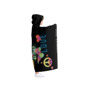 Peace and Love - Hooded Blanket