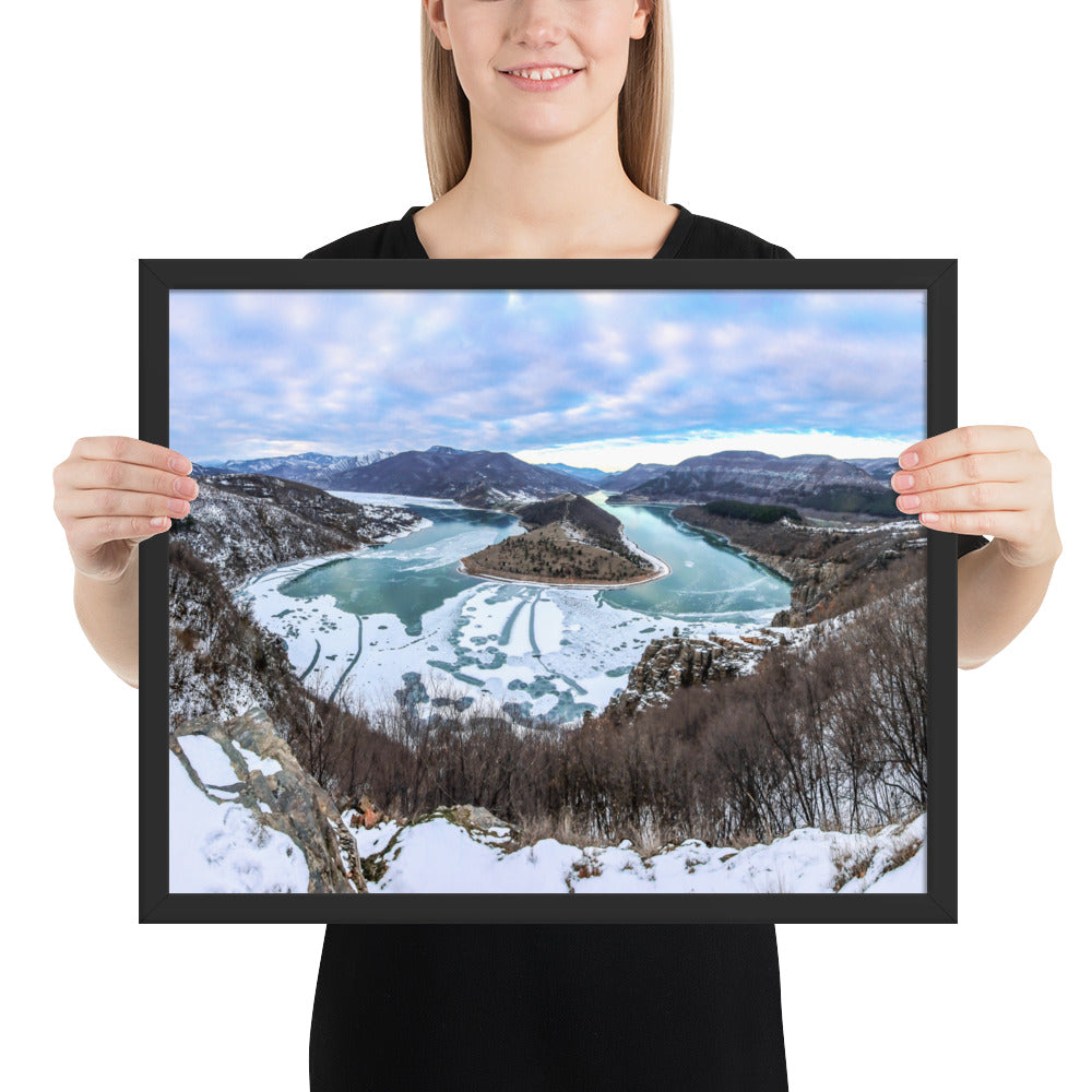 Perfect Click Winther Dam - Framed poster
