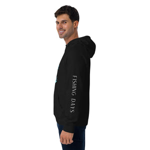 Lake fishing - Unisex eco raglan hoodie