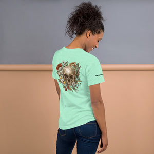 The skull by Pink clouds - Unisex  t-shirt